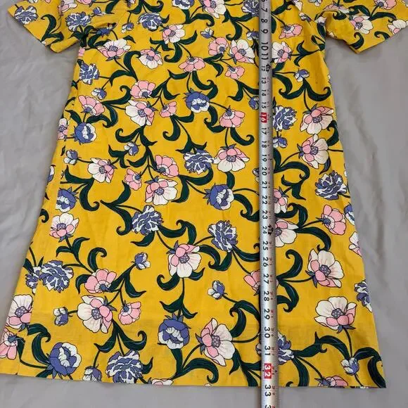 Moon River Women’s Yellow Floral Dress Size XS Short Sleeve Casual Spring - Picture 8 of 9